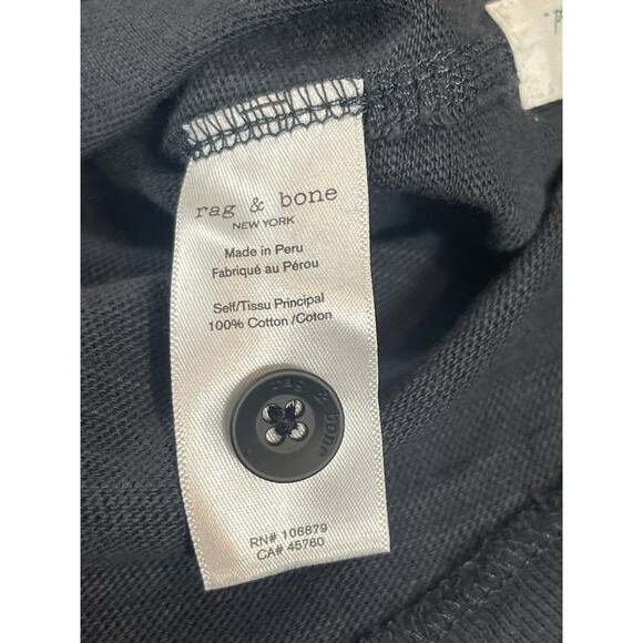 Rag & Bone Long Sleeve Henley Classic Men’s Large Deep Navy 100% Cotton NWT - Picture 7 of 10